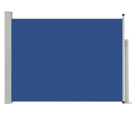 Copertină laterală retractabilă terasă, albastru, 100x500 cm