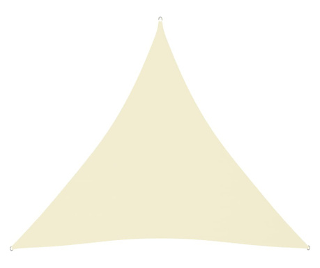 Parasolar, crem, 4,5x4,5x4,5 m, țesătură oxford, triunghiular