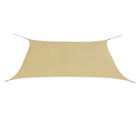 Slunečník z oxfordské tkaniny, obdélníkový, 2 x 4 m, béžový