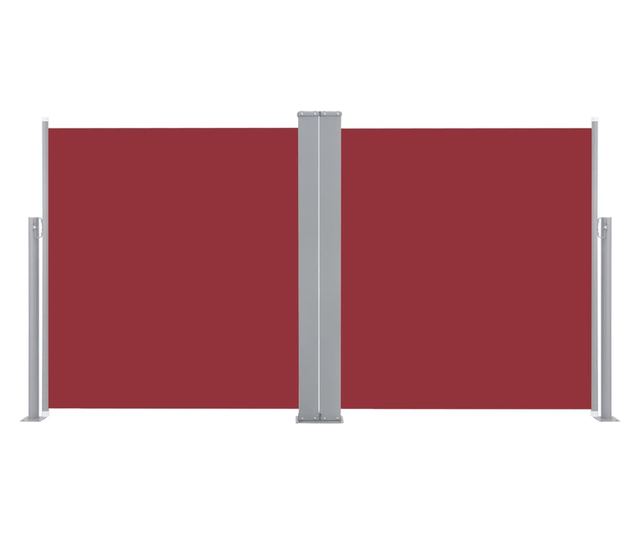 Πτυσσόμενο πλαϊνό σκίαστρο, Κόκκινο, 140 x 600 εκ.