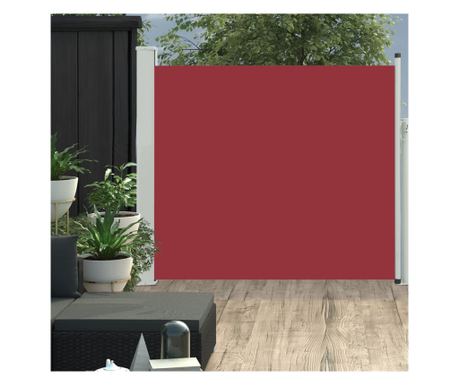 Izvlačno bočno platno, rdeče, 100 x 300 cm