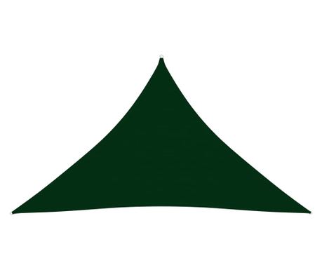 Senčno jadro oksford blago trikotno 3,5x3,5x4,9 m temno zeleno 