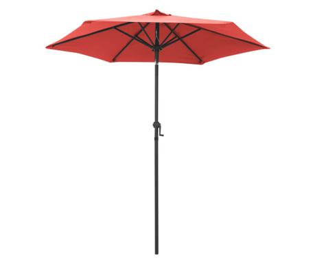 Чадър за слънце, теракота, 200x211 см, алуминий