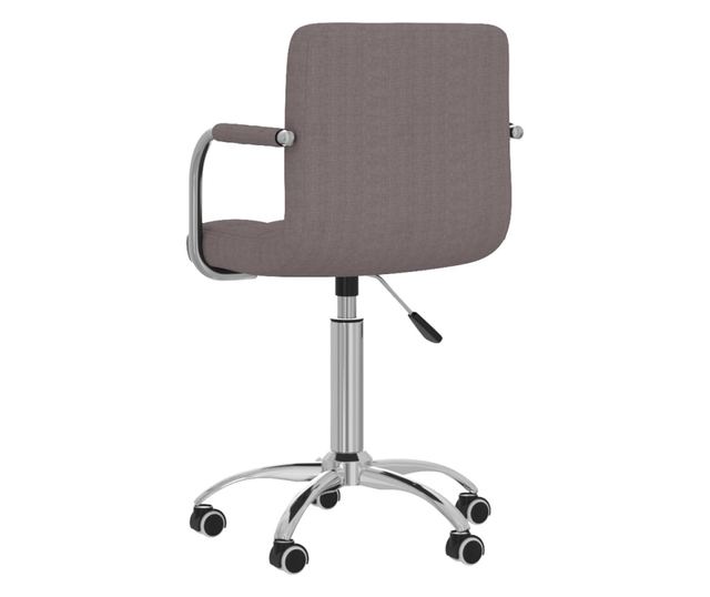 Vrtljiv kuhinjski stol, taupe siva, blago