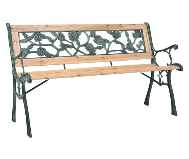 Vrtna klupa 122 cm drvena