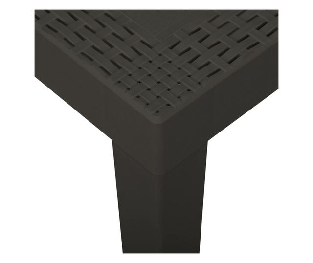 Masă de grădină, antracit, 79x65x72 cm, plastic