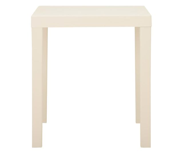 Masa de gradina, alb, 79x65x72 cm, plastic