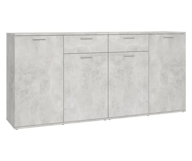 Službenica, siva beton, 160x36x75 cm, PAL