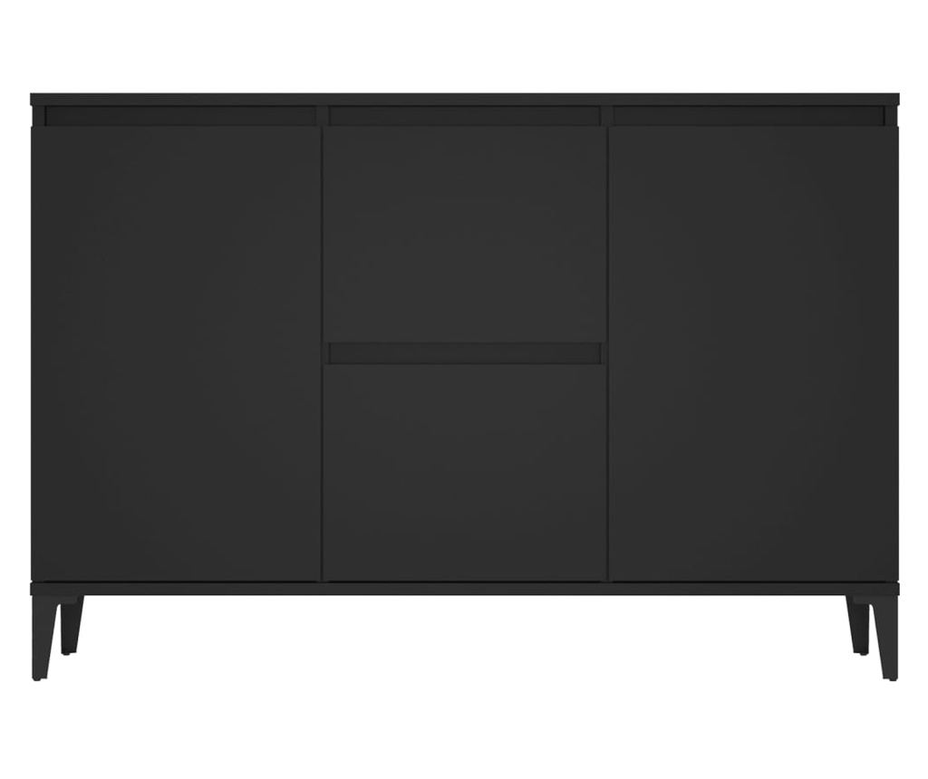 Služavka, crna, 104x35x70 cm, PAL - 5