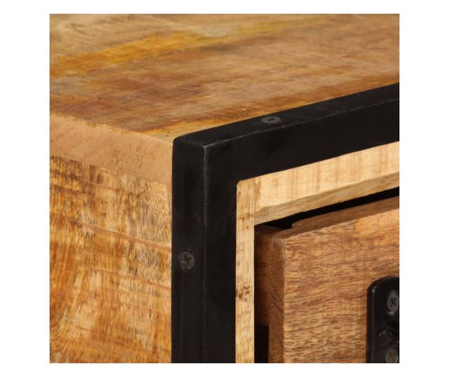 TV komoda s ladicama, 120 x 30 x 40 cm, masivno drvo manga