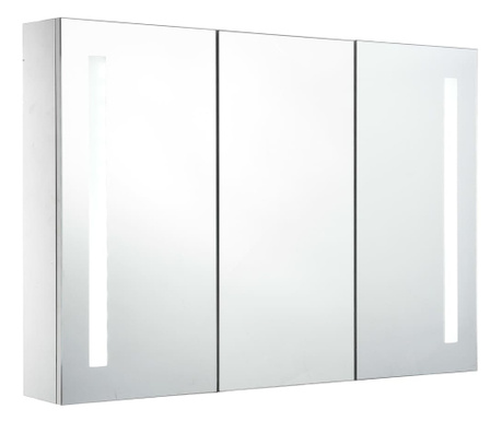 LED koupelnová zrcadlová skříňka 89 x 14 x 62 cm