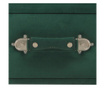 Banchetă cu sertare, verde, 80 cm, catifea