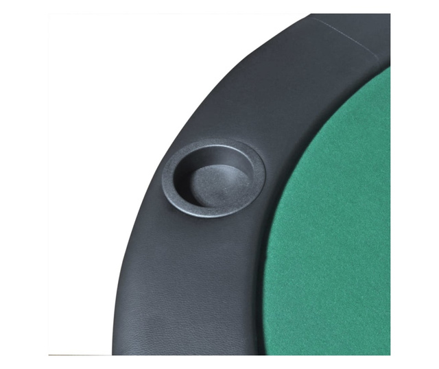 Сгъваем плот за покер маса за 10 играчи, зелен