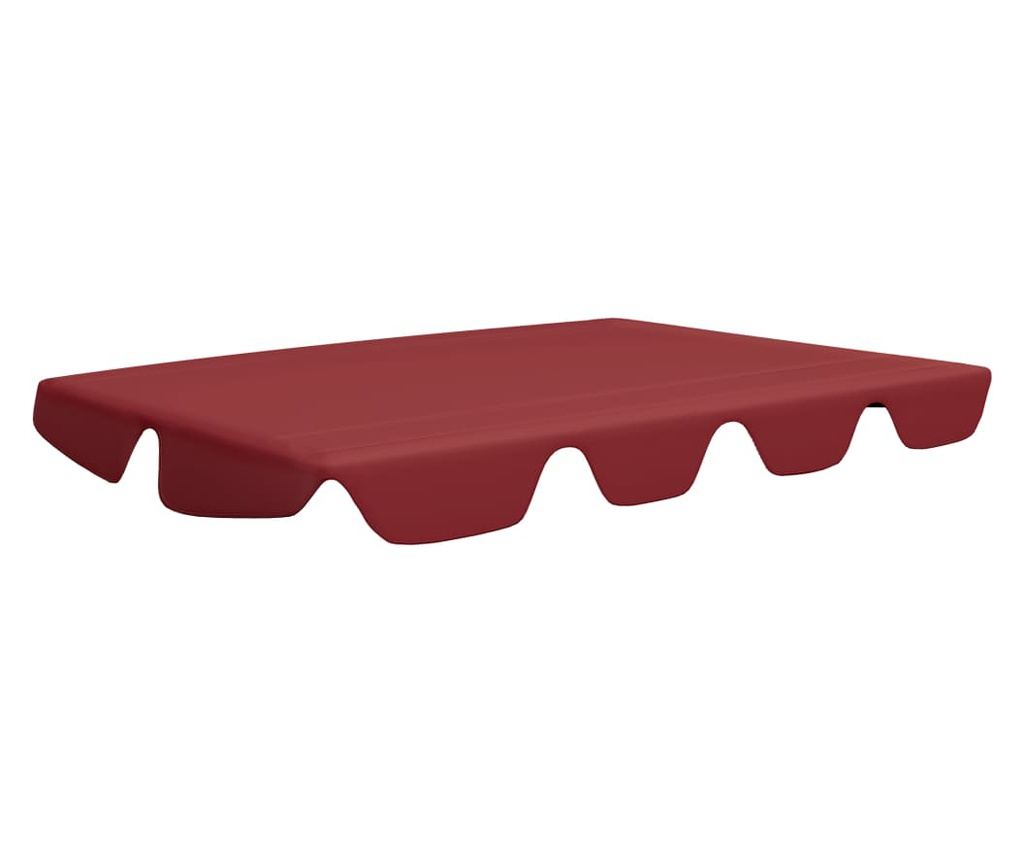 Zamjenski krov za vrtnu ljuljačku, vinsko crvena 150/130x70/105 cm - 2