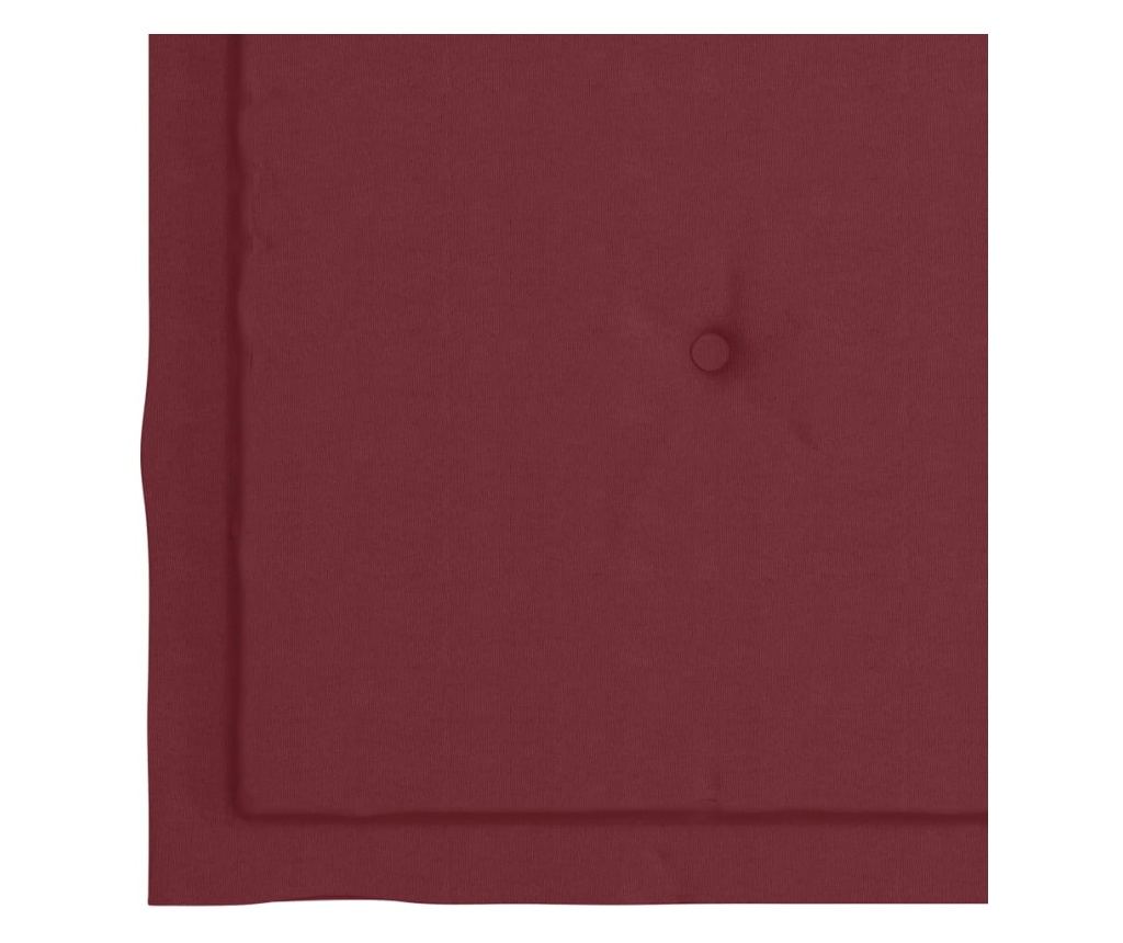 Vrtne stolice s bordo jastucima, 2 kom, masivno tikovo drvo - 8