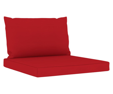 Палетни възглавници за диван, 2 бр, червени, текстил