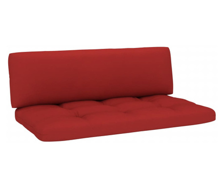 Палетни възглавници за диван, 2 бр, червени