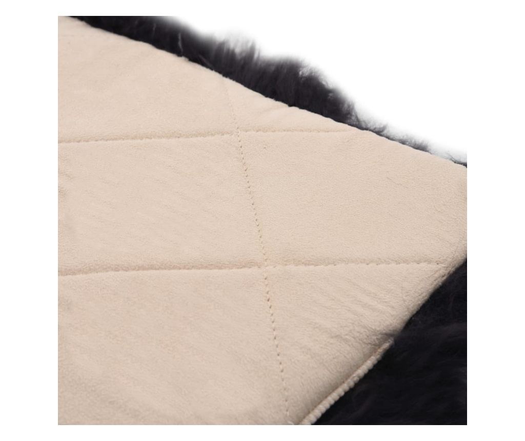 Jastučići za stolice 2 kom tamnosmeđi 40x40 cm prava ovčja koža - 6