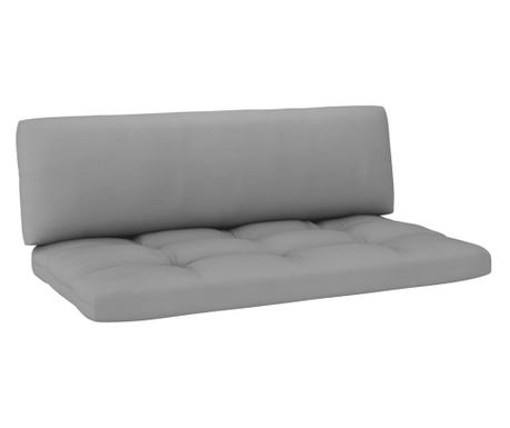 Палетни възглавници за диван, 2 бр, сиви