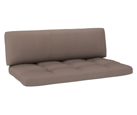 Палетни възглавници за диван, 2 бр, таупе