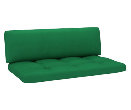 Палетни възглавници за диван, 2 бр, зелени