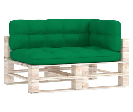 Perne pentru canapea din paleți, 3 buc., verde