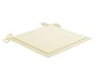 Градински възглавници за столове, 4 бр., Кремаво, 40x40x3 см thumbnail 4