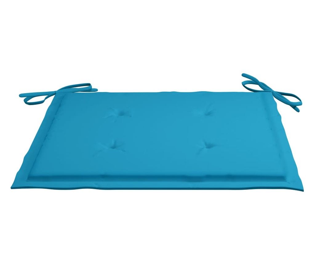 Външни сгъваеми столове с възглавници, 4 бр., Масивна акациева дървесина - 7