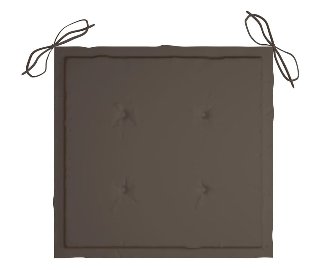 Външни сгъваеми столове с възглавници, 4 бр., Масивна акациева дървесина - 6