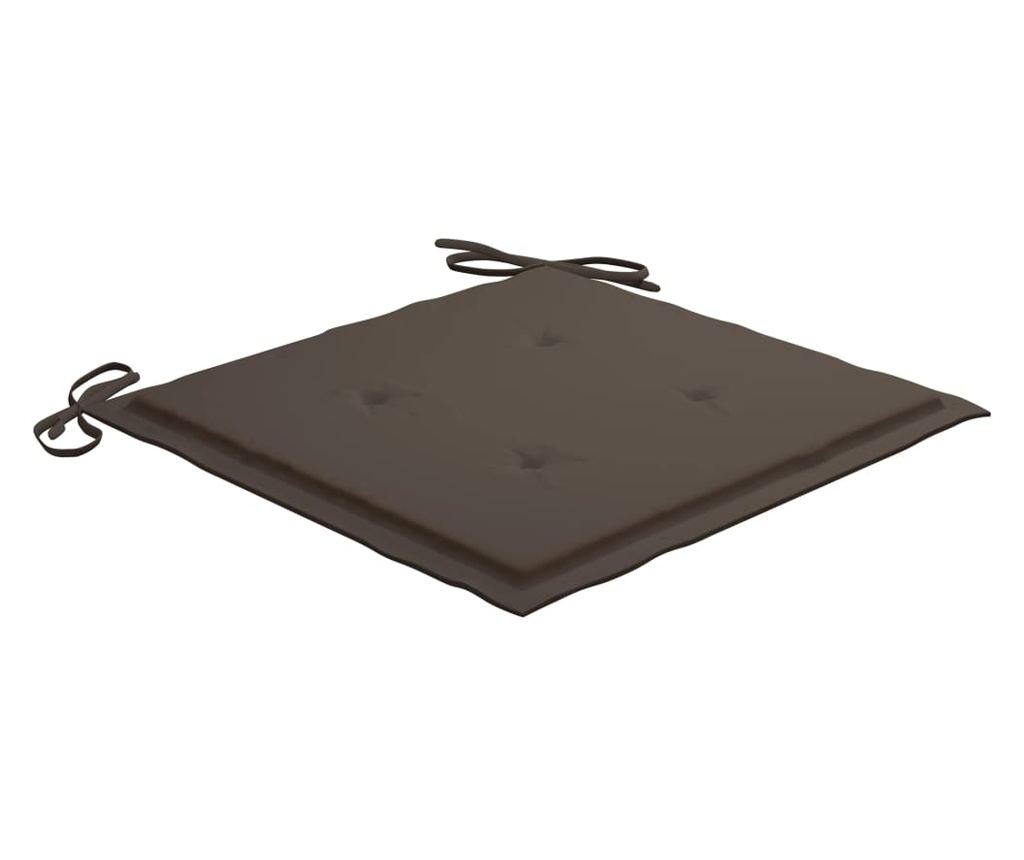 Vrtne stolice s jastucima, 2 kom, masivno tikovo drvo - 7