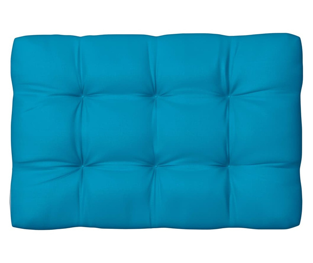 Perne canapea din paleți 7 buc. albastru