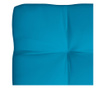 Perne canapea din paleți 7 buc. albastru