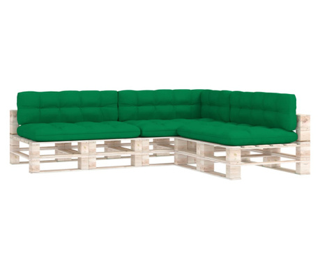 Палетни диванни възглавници, 7 бр, зелени