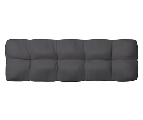 Възглавница за градински диван, антрацит, 120x40x12 см, плат