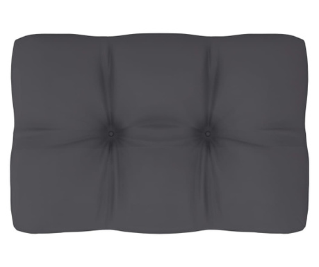 Възглавница за палетен диван, антрацит, 60x40x12 см