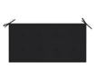 Градинска възглавница за пейка, черна, 100x50x3 см thumbnail 3