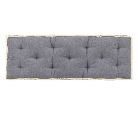 Възглавница за палетен диван, синя, 120x40x7 см