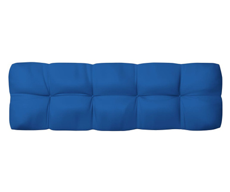 Възглавница за градински диван кралско синьо 120x40x12 см плат