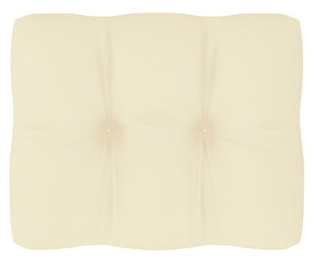 Pernă canapea din paleți, crem, 50x40x12 cm
