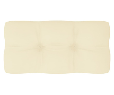 Възглавница за палетен диван, кремава, 80x40x12 см