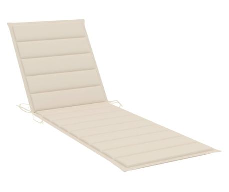 Blazina za ležalnik krem 200x60x3 cm blago