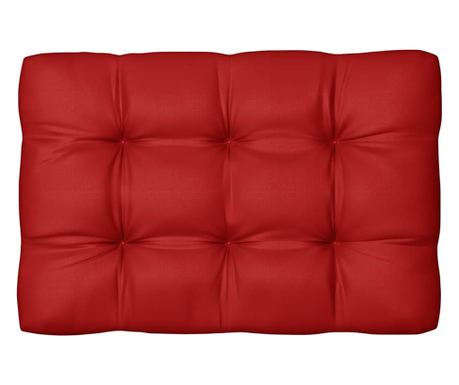 Палетна възглавница, червена, 120x80x12 см, плат