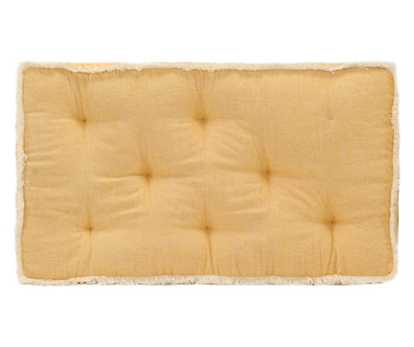 Възглавница за палетен диван, жълта, 73x40x7 см