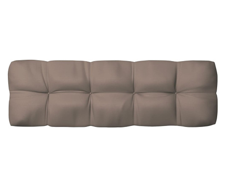 Възглавница за градински диван, таупе, 120x40x12 см, плат