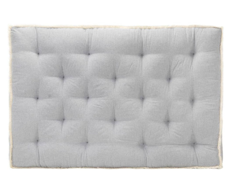 Възглавница за палетен диван, сива, 120x80x10 см