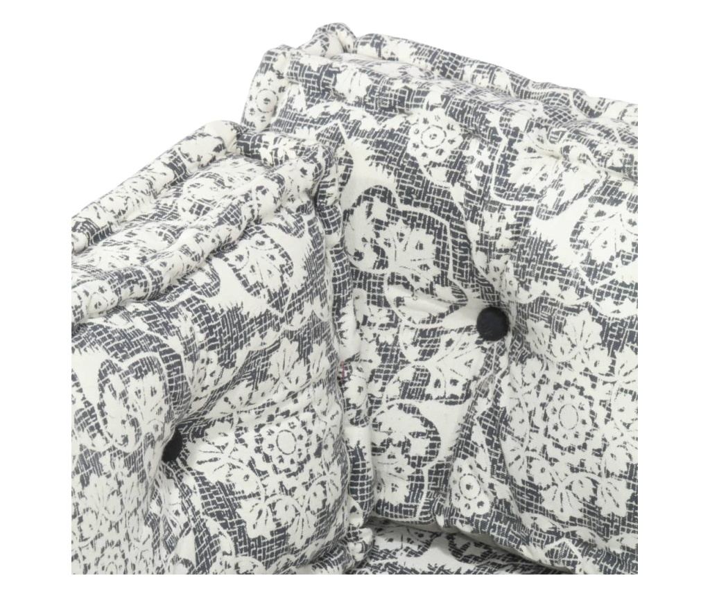 Калъфка за диван от палети, светлосив, текстил - 4