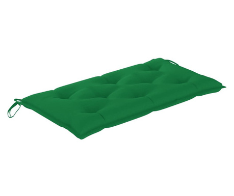 Възглавница за градинска пейка, зелена, 110x50x7 см, плат