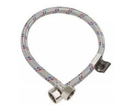 Racord flexibil,Melscher, 3/8 - 3/8, 50Cm,inox,cromat