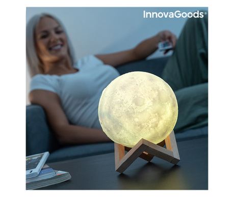 Moondy InnovaGoods Акумулаторна LED лунна лампа