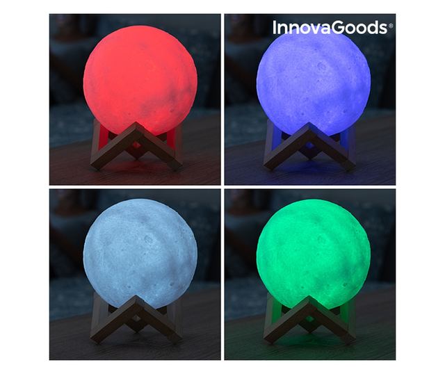 LED презареждаща се лампа Луна Moondy InnovaGoods